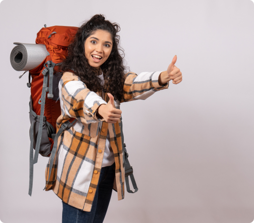 front-view-young-female-going-hiking-with-backpack-white-background-forest-trip-vacation-mountain-air-tourist 1